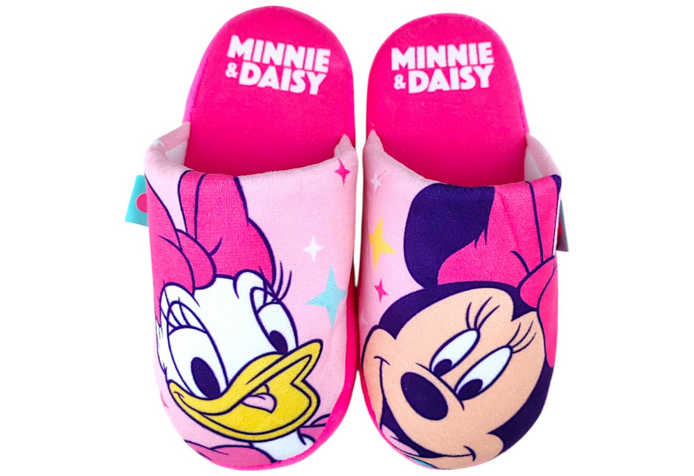 Disney Minnie Mouse Minnie Maus & Daisy Duck Hausschuh Mädchen Slipper Pantoffeln Gr. 26-33 von Disney Minnie Mouse