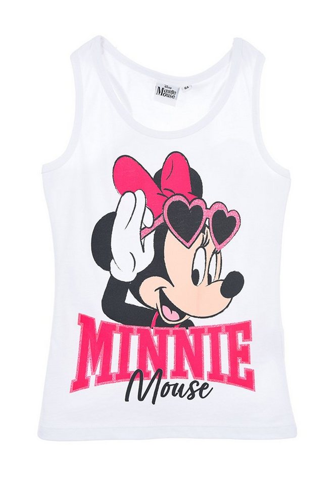 Disney Minnie Mouse Muskelshirt Mädchen Shirt Sommer Top Kinder Träger-Shirt von Disney Minnie Mouse