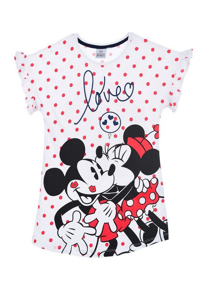 Disney Minnie Mouse Nachthemd Kinder Mädchen Pyjama Schlafshirt von Disney Minnie Mouse