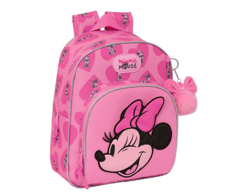 Disney Minnie Mouse Rucksack Minnie mouse Kinder Rucksack Minnie Mouse Loving Rosa 28 x 34 x 10 cm von Disney Minnie Mouse