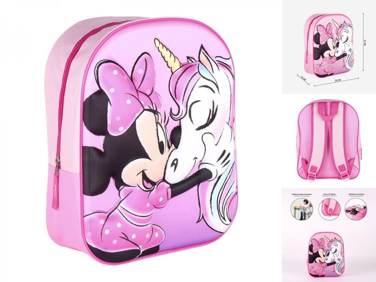 Disney Minnie Mouse Rucksack Minnie mouse Kinder Rucksack Minnie Mouse Rosa 25 x 31 x 10 cm von Disney Minnie Mouse