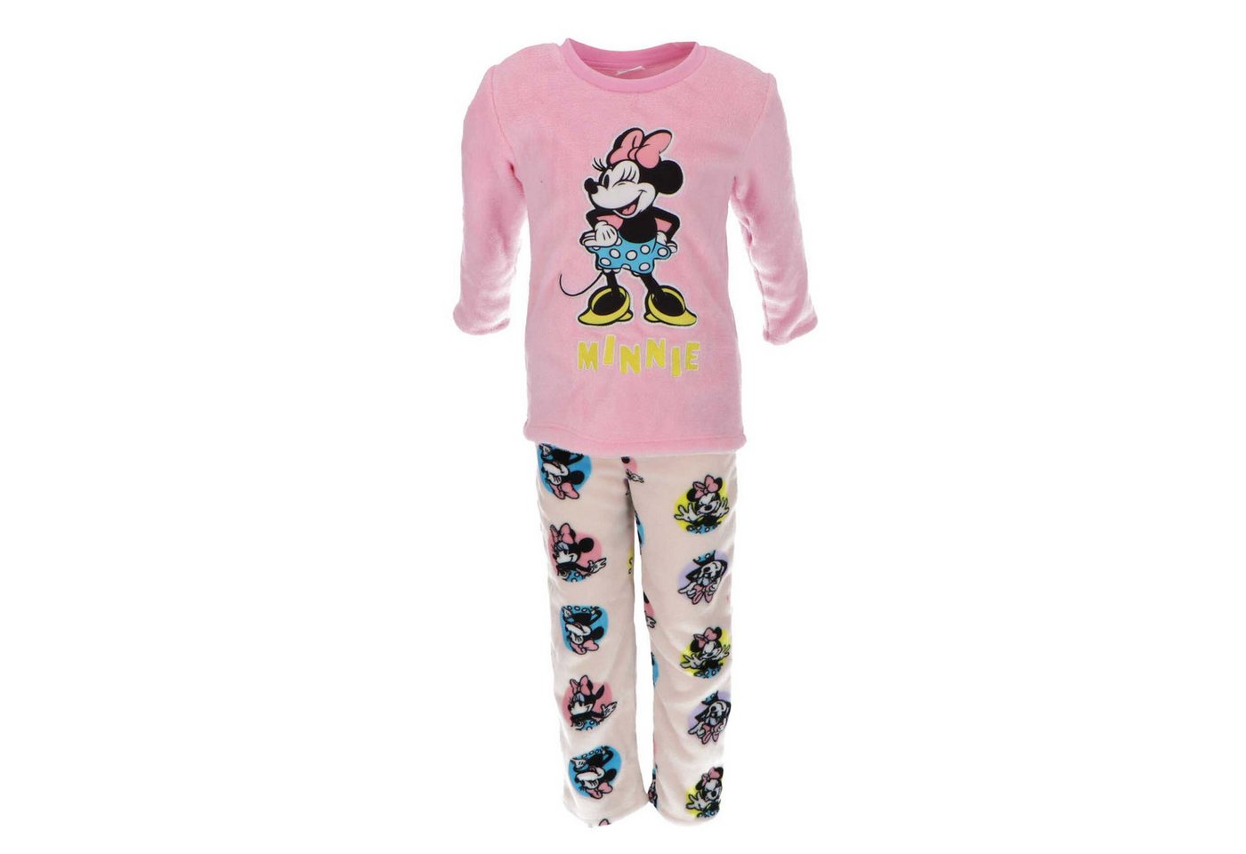 Disney Minnie Mouse Schlafanzug Korallen-Fleece Pyjama für Kinder von Disney Minnie Mouse