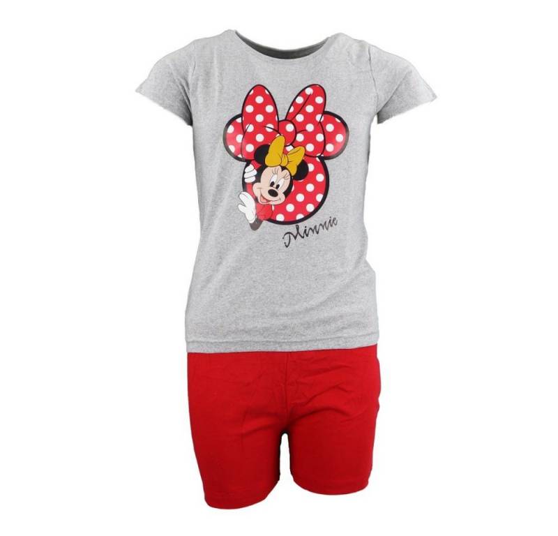 Disney Minnie Mouse Schlafanzug Minnie Maus Kinder Mädchen kurzarm Pyjama Gr. 98 bis 128 von Disney Minnie Mouse