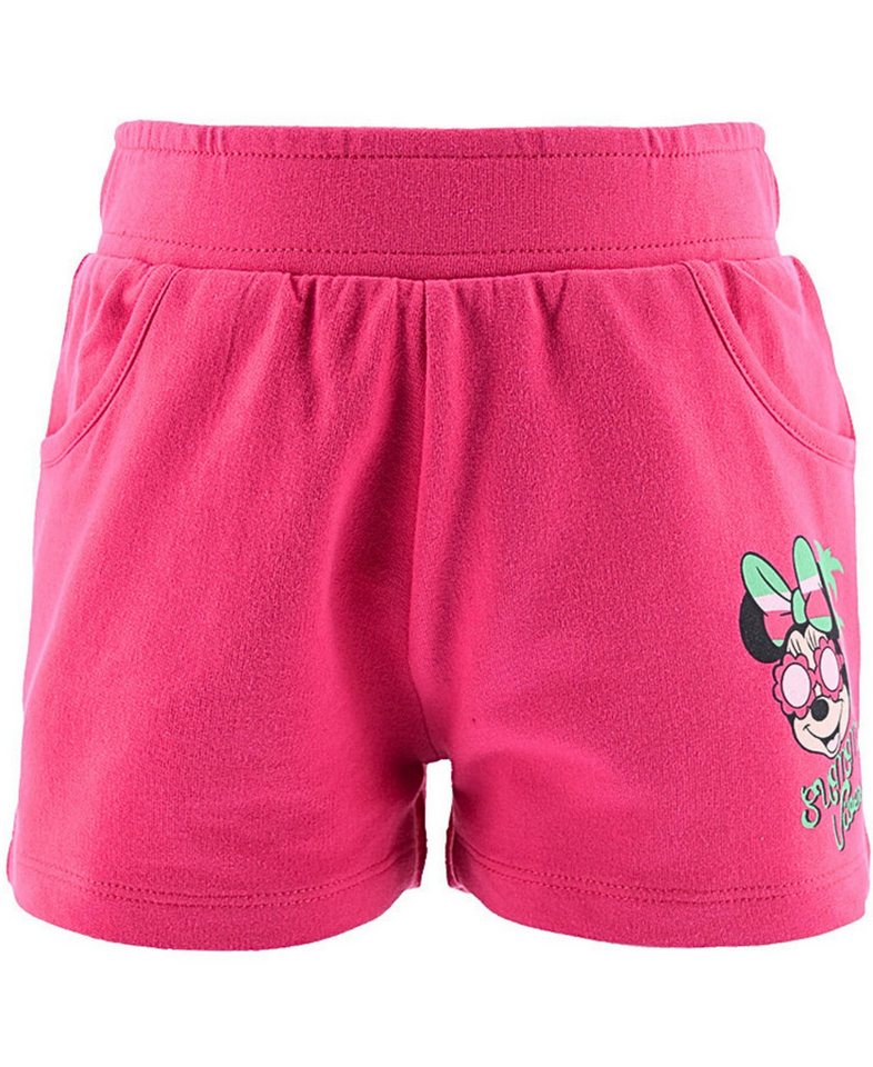 Disney Minnie Mouse Shorts Minnie Maus Summer Vibes Mädchen kurze Hose aus Baumwolle Gr. 98 - 128 cm von Disney Minnie Mouse