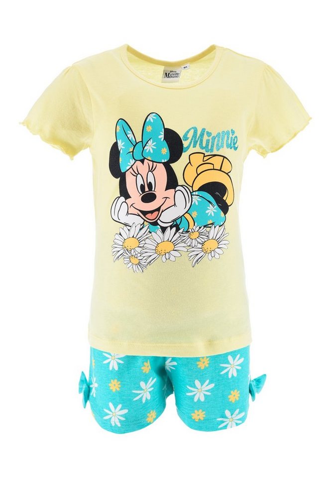 Disney Minnie Mouse Shorty Mädchen Schlafanzug Pyjama (2 tlg) von Disney Minnie Mouse