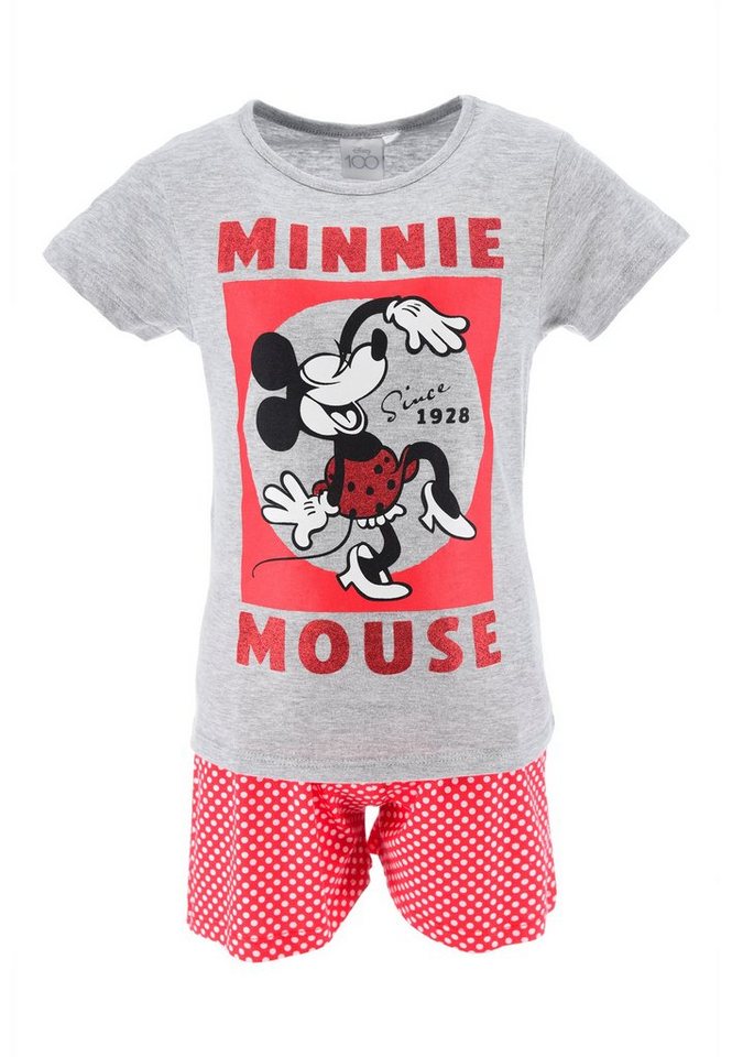 Disney Minnie Mouse Shorty Mädchen Schlafanzug Pyjama (2 tlg) von Disney Minnie Mouse