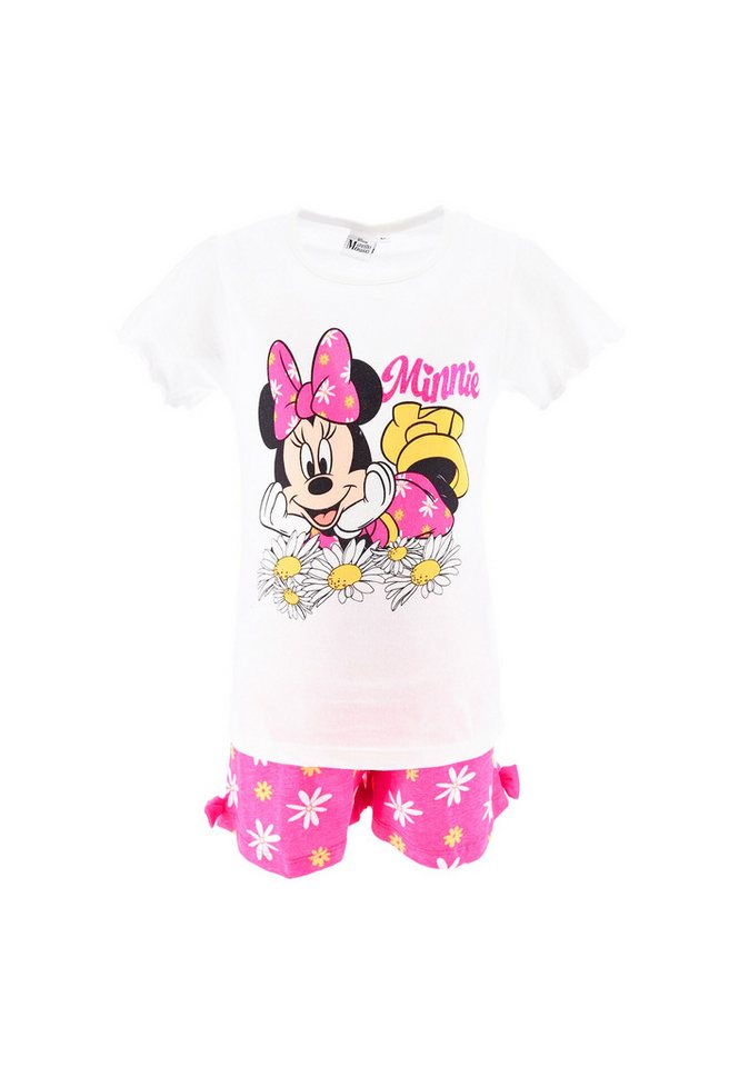 Disney Minnie Mouse Shorty Mädchen Schlafanzug Pyjama (2 tlg) von Disney Minnie Mouse