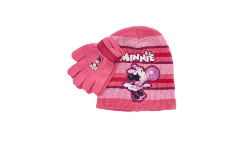 Disney Minnie Mouse Skimütze Winterset Mütze und Handschuhe für Kinder von Disney Minnie Mouse