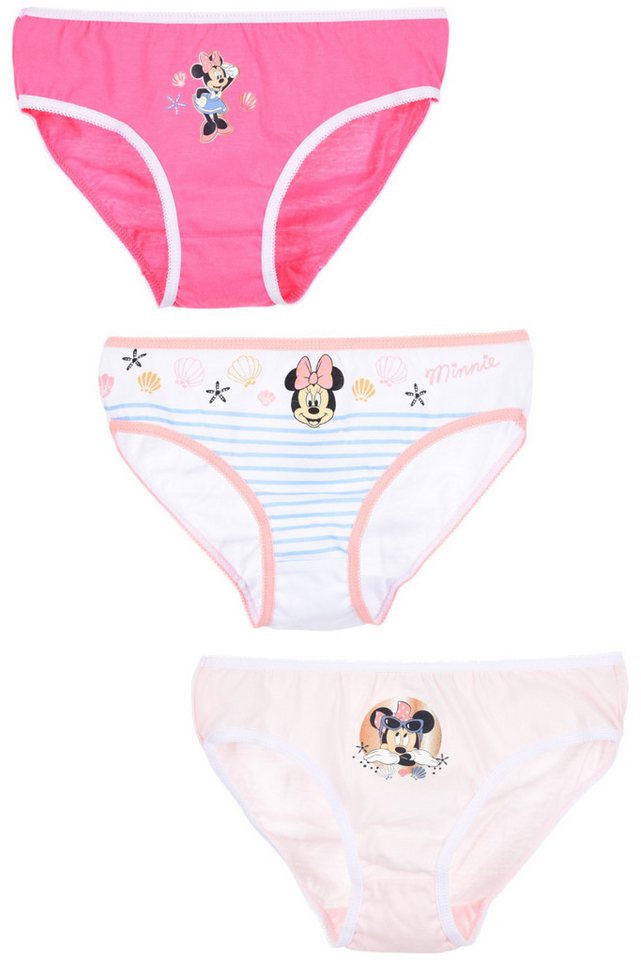 Disney Minnie Mouse Slip Minnie Maus (3-St) Mädchen Unterhosen Gr.98 -128 cm von Disney Minnie Mouse