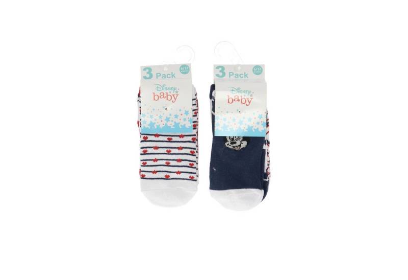Disney Minnie Mouse Socken Disney Minnie Mouse Socken Set 3er-Pack Baumwolle und Polyester von Disney Minnie Mouse