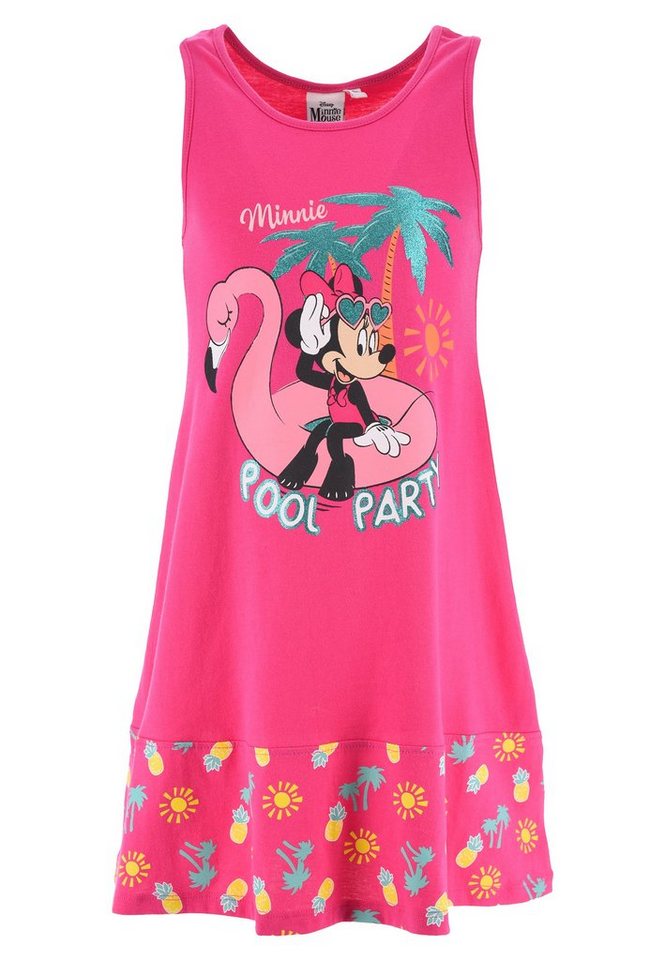 Disney Minnie Mouse Sommerkleid Mädchen Sommer-Kleid Strand-Kleid Ärmellos von Disney Minnie Mouse