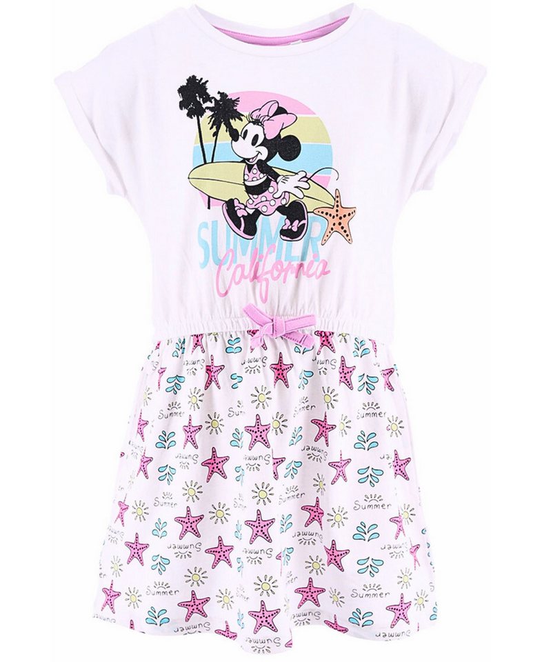 Disney Minnie Mouse Sommerkleid Minnie Maus Mädchen Jerseykleid Gr. 98-128cm von Disney Minnie Mouse