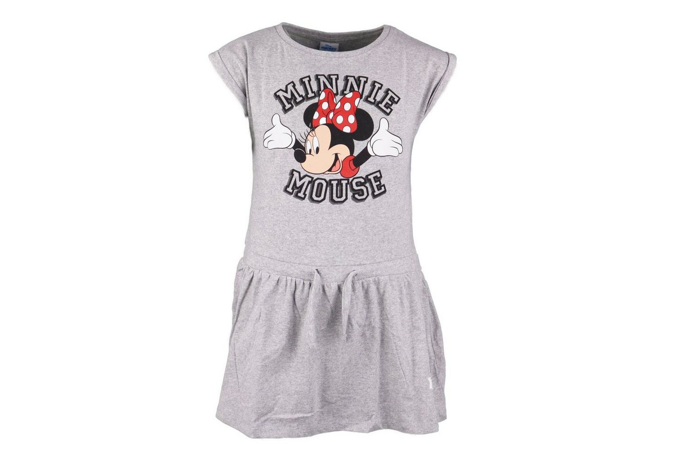 Disney Minnie Mouse Sommerkleid Minnie Maus Mädchen Kinder Kleid Gr. 104 bis 134, Rot oder Grau von Disney Minnie Mouse