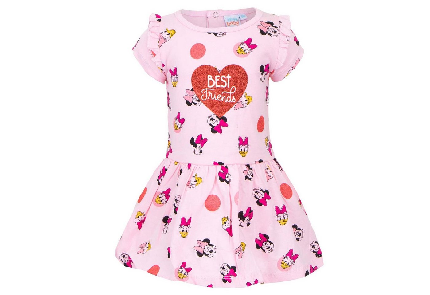 Disney Minnie Mouse Sommerkleid Minnie Maus und Daisy Duck Baby Kleid Gr. 68 bis 86, 100% baumwolle von Disney Minnie Mouse