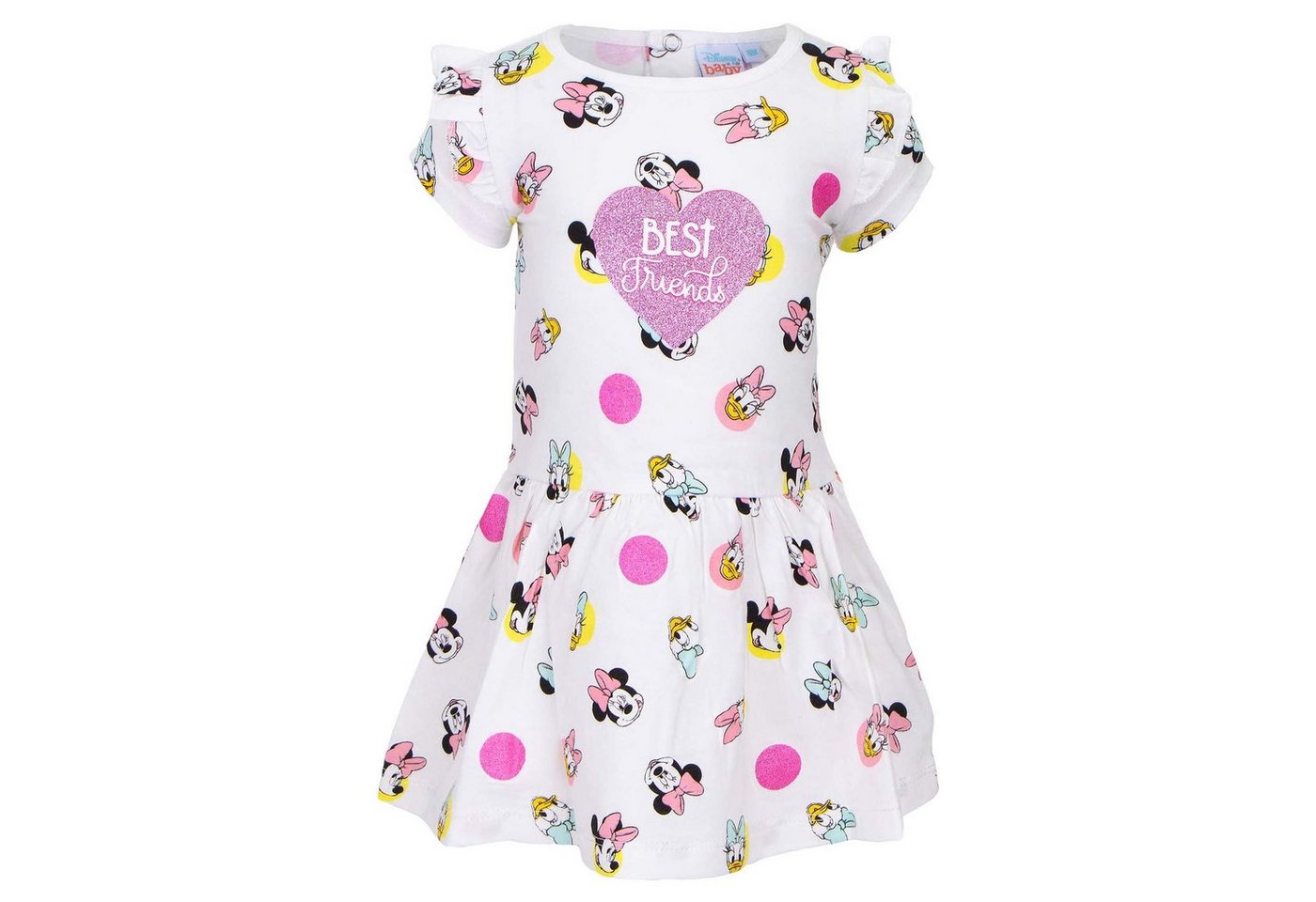 Disney Minnie Mouse Sommerkleid Minnie Maus und Daisy Duck Baby Kleid Gr. 68 bis 86, 100% baumwolle von Disney Minnie Mouse