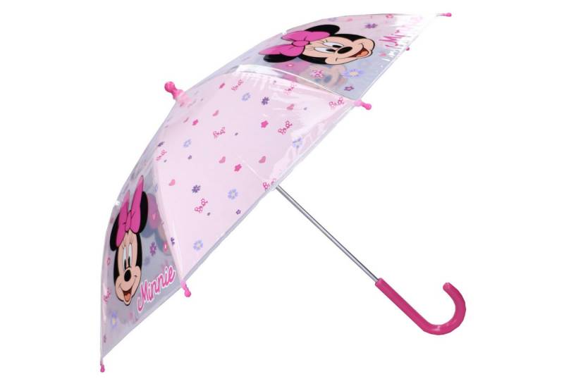 Disney Minnie Mouse Stockregenschirm ⌀ 71 cm Regenschirm für Kinder mit einfachem Öffnungsmechanismus von Disney Minnie Mouse