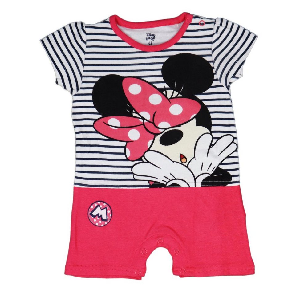 Disney Minnie Mouse Strampler Minnie Maus Baby Einteiler Gr. 62 bis 86 von Disney Minnie Mouse