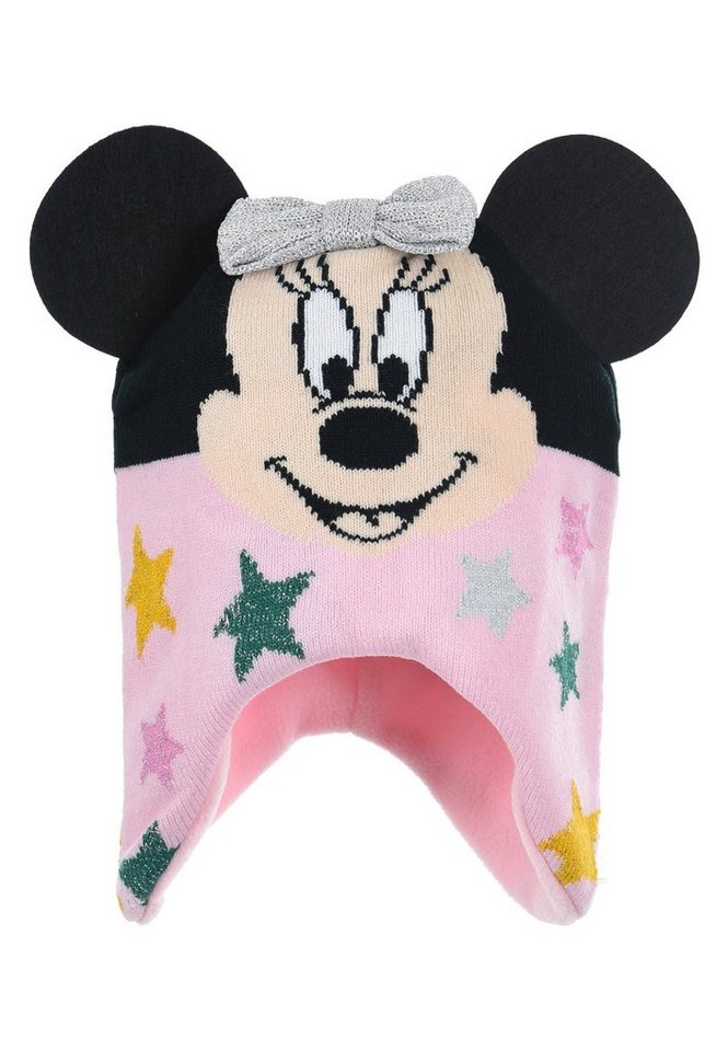 Disney Minnie Mouse Strickmütze Kinder Mädchen Winter-Mütze Strick-Mütze von Disney Minnie Mouse