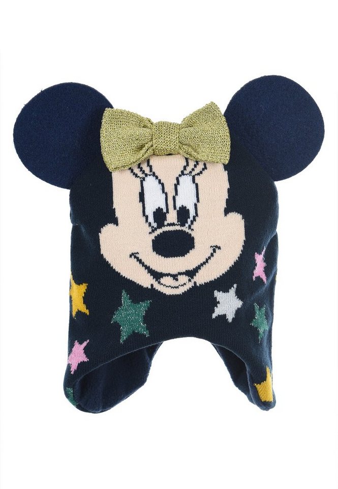 Disney Minnie Mouse Strickmütze Kinder Mädchen Winter-Mütze Strick-Mütze von Disney Minnie Mouse