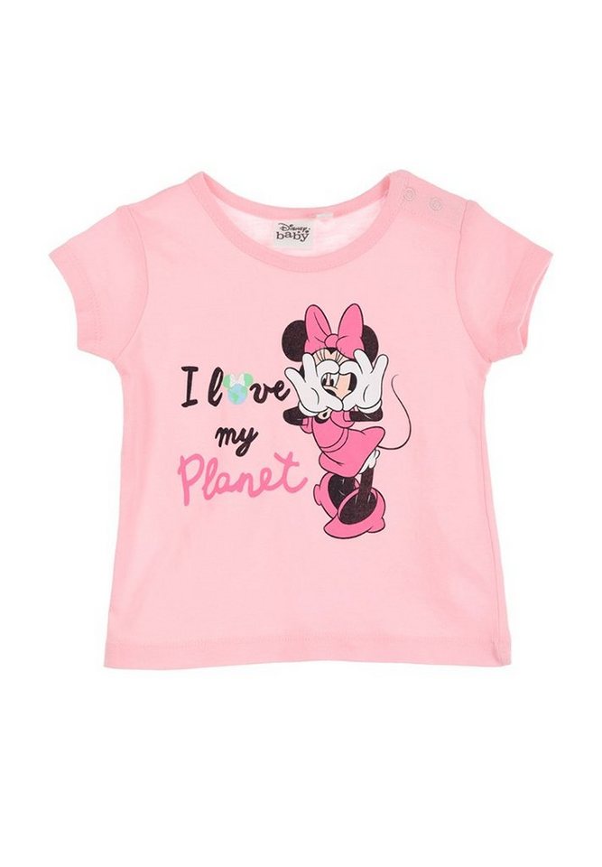 Disney Minnie Mouse T-Shirt Baby Mädchen Kurzarm-Shirt Oberteil von Disney Minnie Mouse