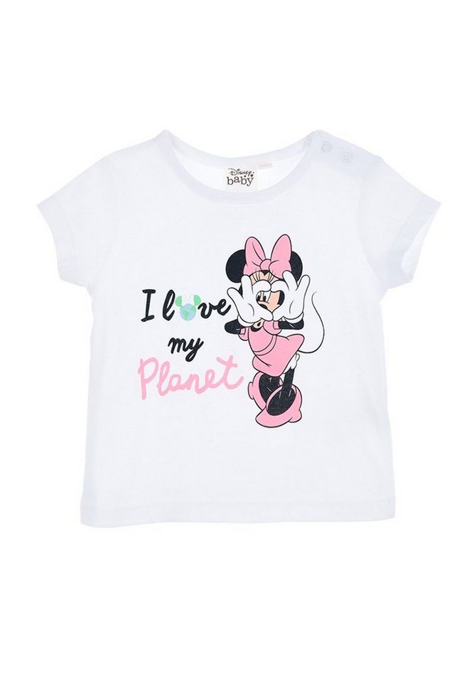 Disney Minnie Mouse T-Shirt Baby Mädchen Kurzarm-Shirt Oberteil von Disney Minnie Mouse