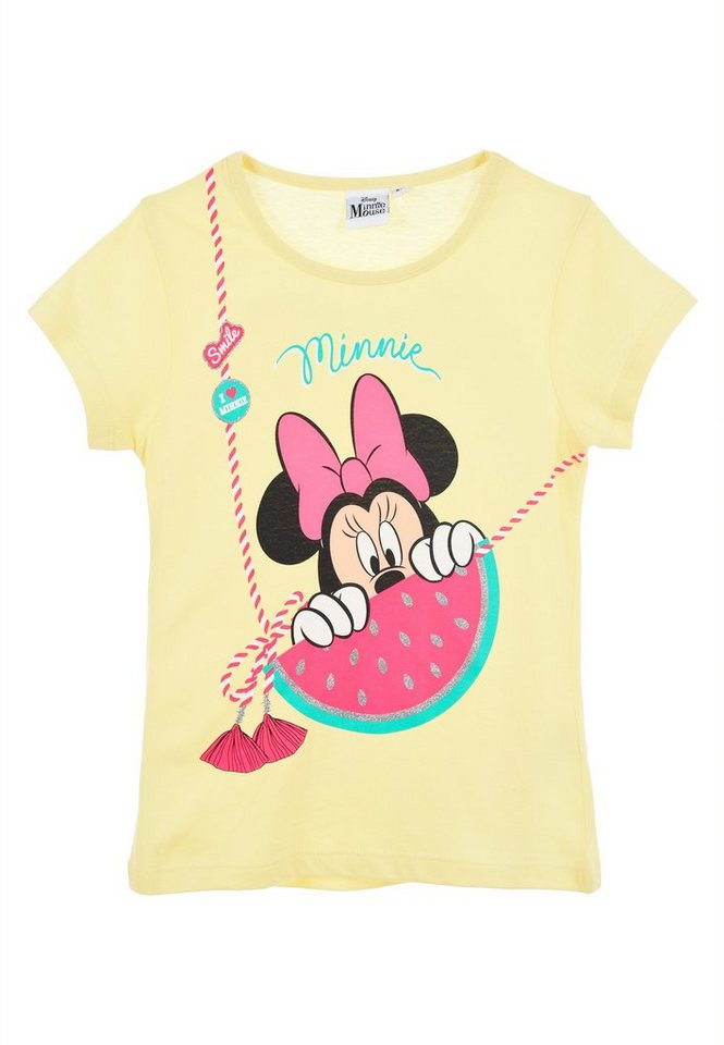 Disney Minnie Mouse T-Shirt Mädchen Kurzarm-Shirt Kinder Oberteil Sommer von Disney Minnie Mouse