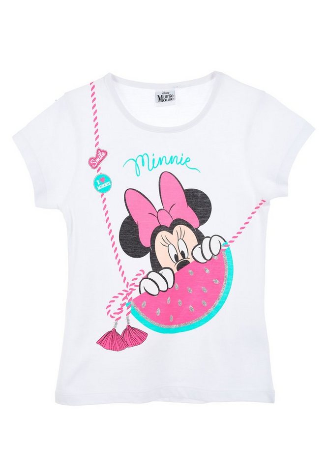 Disney Minnie Mouse T-Shirt Mädchen Kurzarm-Shirt Kinder Oberteil Sommer von Disney Minnie Mouse