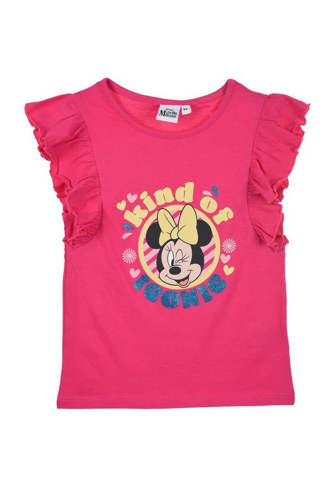 Disney Minnie Mouse T-Shirt Mädchen T-Shirt kurzarm Shirt Kinder Oberteil Sommer von Disney Minnie Mouse