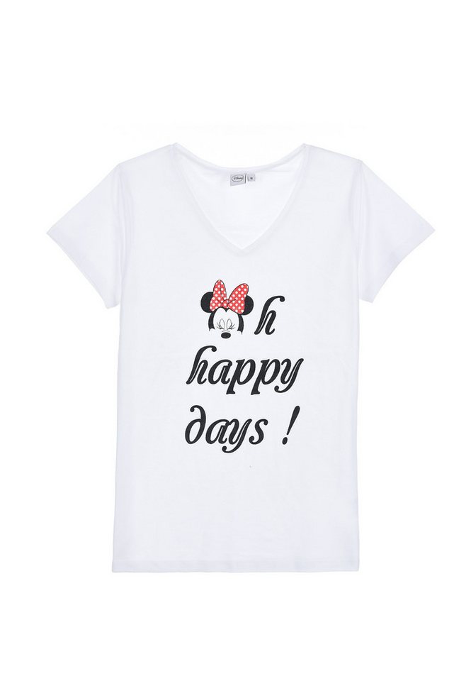 Disney Minnie Mouse T-Shirt Mickey Mouse T-Shirt Damen Oberteil von Disney Minnie Mouse