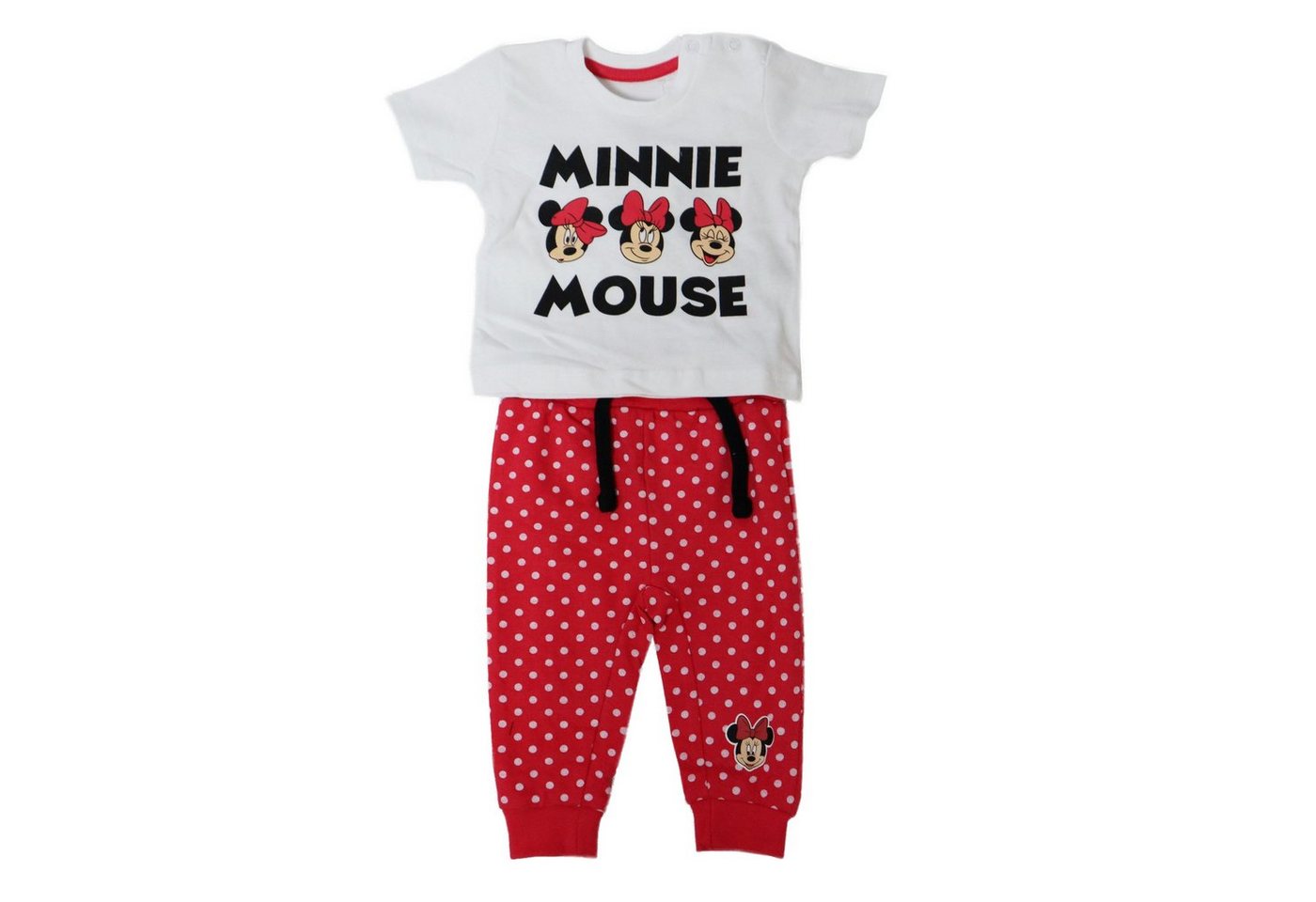 Disney Minnie Mouse T-Shirt Minnie Maus Baby Outfit Shirt und Hose Gr. 62 bis 86 von Disney Minnie Mouse