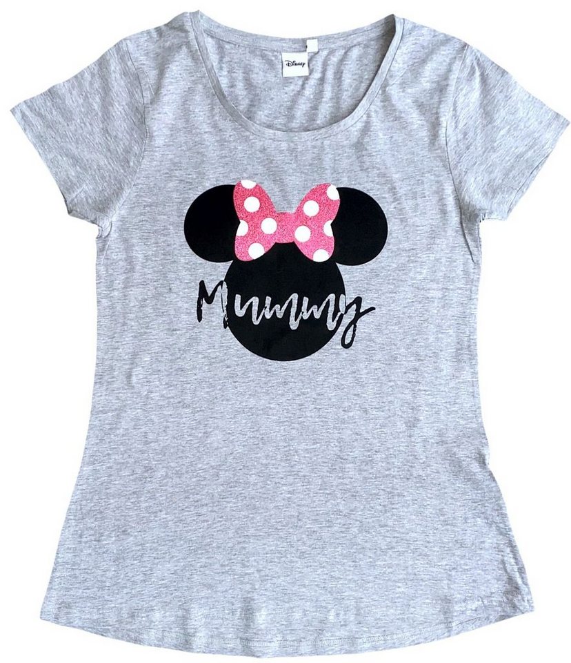 Disney Minnie Mouse T-Shirt Minnie Mouse Damen T-Shirt MUMMY für Mütter, Geburt Entbindung Schwangerschaft Muttertag Mini Maus Gr. S M L XL von Disney Minnie Mouse