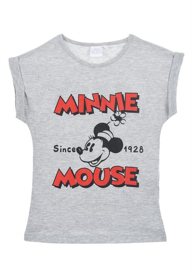 Disney Minnie Mouse T-Shirt Retro Mädchen Kurzarm-Shirt Kinder Oberteil Sommer von Disney Minnie Mouse