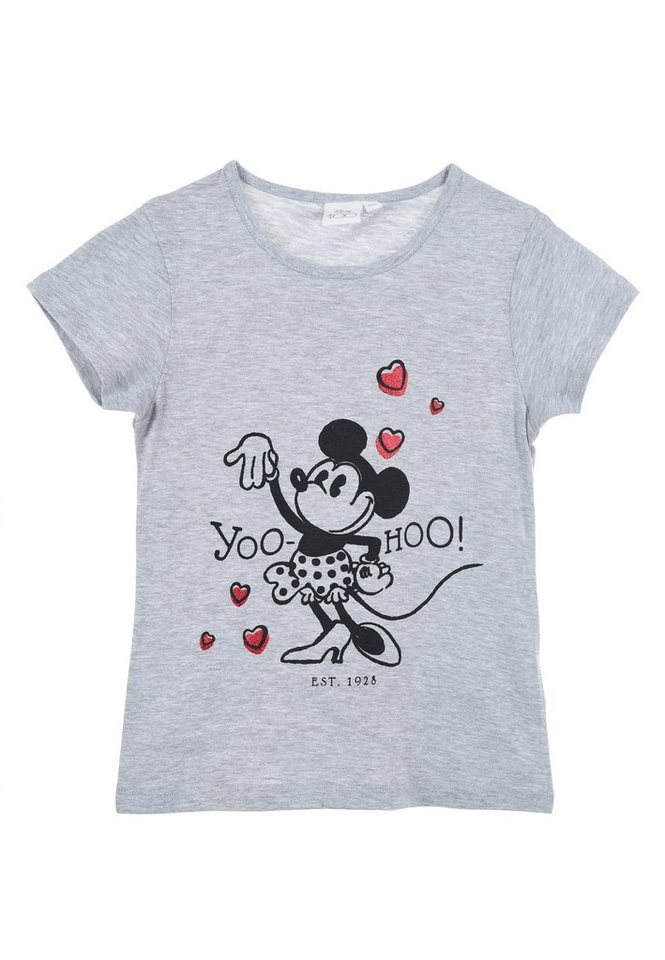 Disney Minnie Mouse T-Shirt Retro Mädchen Kurzarm-Shirt Kinder Oberteil Sommer von Disney Minnie Mouse