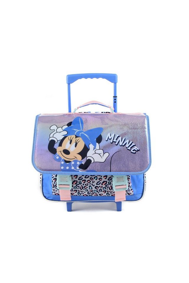 Disney Minnie Mouse Trolley Schultasche auf Rädern Leopard 41 CM Trolley für Kinder von Disney Minnie Mouse