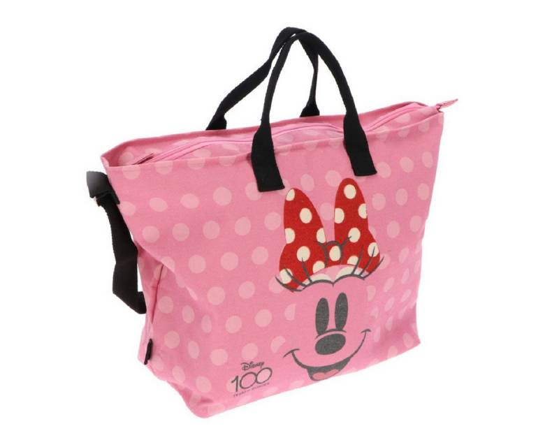 Disney Minnie Mouse Umhängetasche Schultertasche Umhängetasche – Große Baumwolltasche 32x34 cm von Disney Minnie Mouse