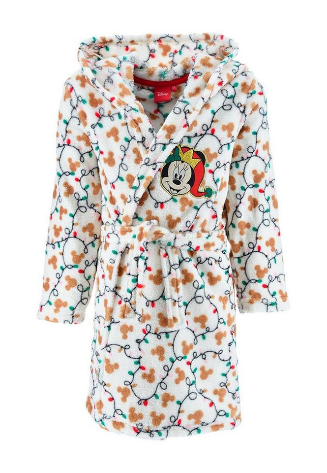 Disney Minnie Mouse Kinderbademantel Kinder Mädchen Bademantel Morgenmantel von Disney Minnie Mouse