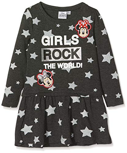 Disney Minnie Mädchen 1693 Kleid, Grau, 92 von Disney Minnie