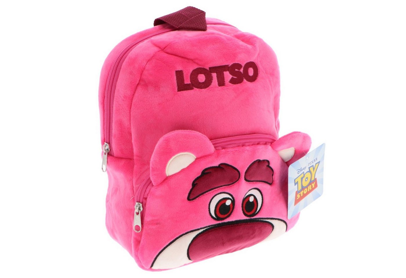 Disney Pixar Toy Story Kinderrucksack Lotso Kinder Rucksack aus weichem Plüsch für Alltag und Freizeit von Disney Pixar Toy Story