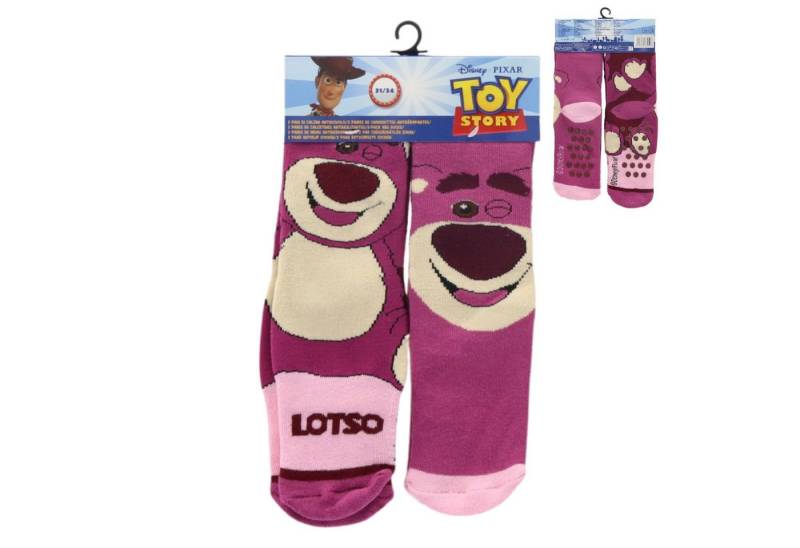Disney Pixar Toy Story Socken Kinder Socken Set 2er Pack Lotso rutschfeste Socken von Disney Pixar Toy Story