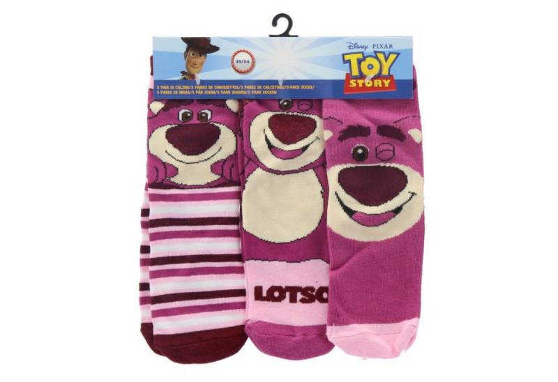 Disney Pixar Toy Story Socken Lotso Kinder Socken 3er-Pack weich & bunt (3-Paar) von Disney Pixar Toy Story
