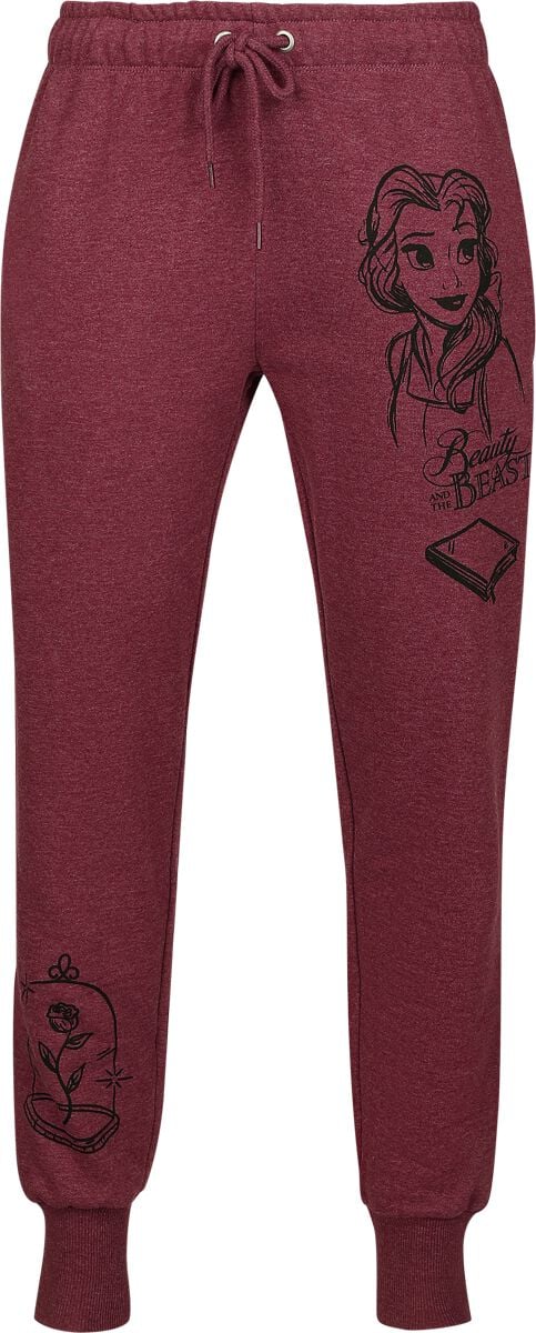 Disney Princess - Disney Trainingshose - Belle - S bis 3XL - für Damen - Größe M - rot meliert  - EMP exklusives Merchandise! Disney Princess - Disney Trainingshose - Belle - S bis 3XL - für Damen - Größe M - rot meliert  - EMP exklusives Merchandise! von Disney Princess