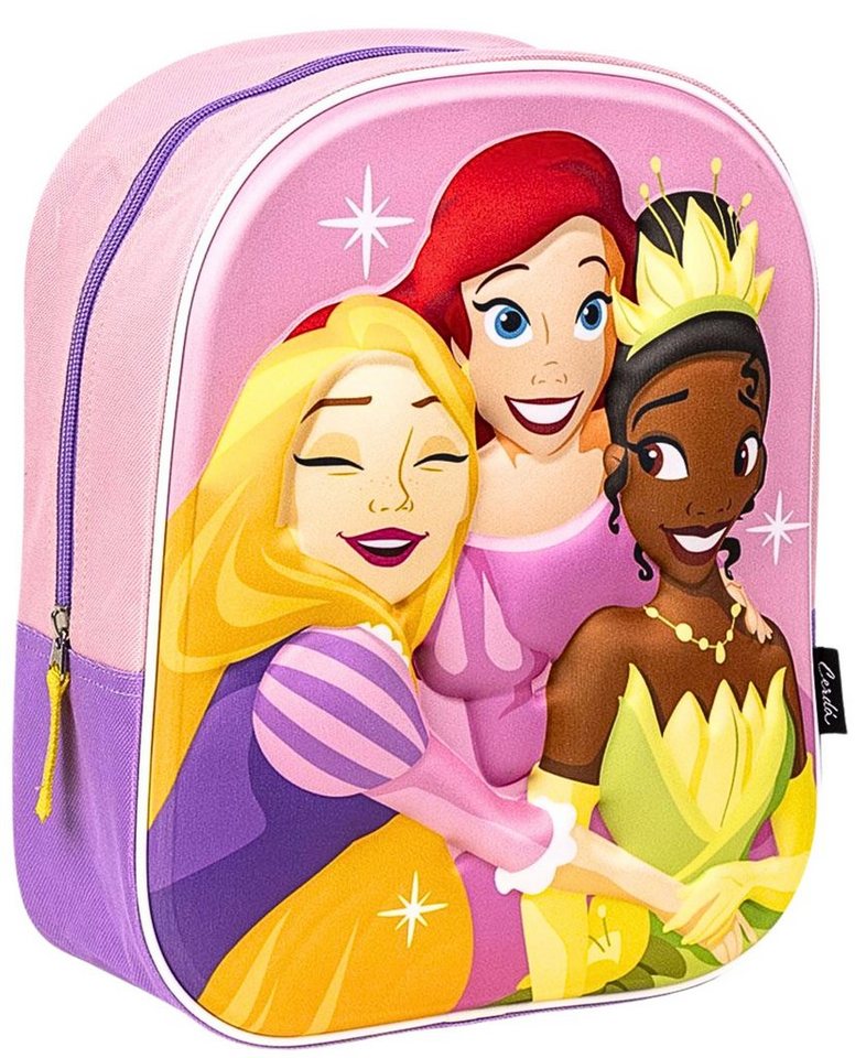 Disney Princess Kindergartentasche, 3D Kinder-Rucksack 31x25x10 cm von Disney Princess