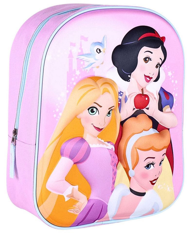 Disney Princess Kindergartentasche, 3D Kinder-Rucksack 31x25x10 cm von Disney Princess