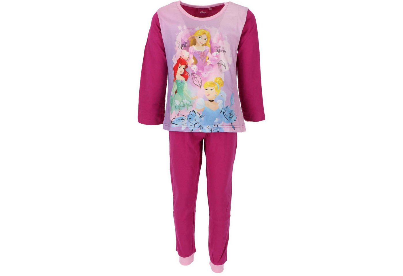 Disney Princess Pyjama Disney Prinzessinnen Pyjama Schlafanzug aus 100% Baumwolle für Kinder Disney Princess Pyjama Disney Prinzessinnen Pyjama Schlafanzug aus 100% Baumwolle für Kinder von Disney Princess