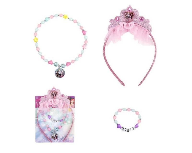 Disney Princess Schmuckset Schmuckset Kinder 3-teiliges Set mit Halskette, Armband & Ring von Disney Princess