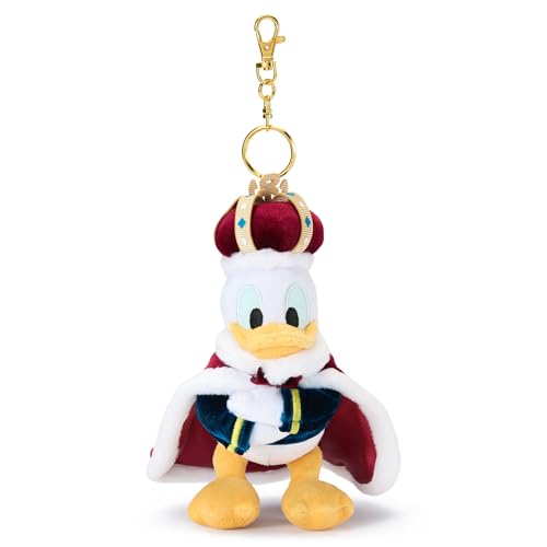 Disney Store Official - König Donald Duck - Kuscheltierschlüsselanhänger - 14 cm/5,5" - Plüsch-Spielzeug mit Umhang und Krone an abnehmbarem Schlüsselanhänger - Geeignet ab 1 Jahr von Disney Store