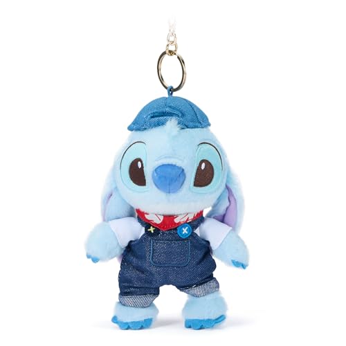 Disney Store Official - Lilo & Stitch - Stitch - Kuscheltierschlüsselanhänger - 18 cm/7" - Plüsch-Alien an abnehmbarem Schlüsselanhänger - Geeignet ab 1 Jahr von Disney Store