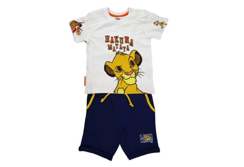Disney The Lion King Print-Shirt Der König der Löwen Simba Baby Sommer Set T-Shirt plus Shorts Gr. 62 bis 86 von Disney The Lion King