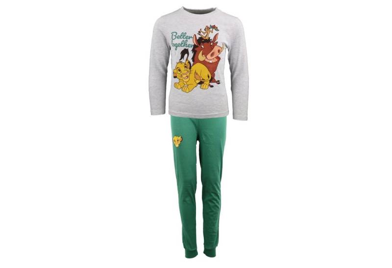 Disney The Lion King Schlafanzug König Der Löwen Simba Kinder Jungen langarm Pyjama Gr. 98 bis 128 von Disney The Lion King