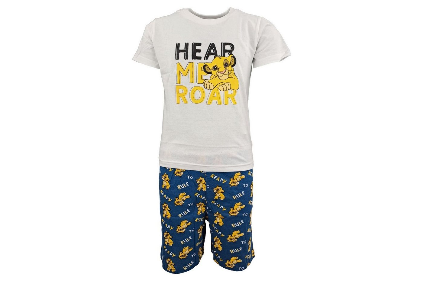 Disney The Lion King Schlafanzug König der Löwen Simba Jungen Kinder Pyjama Gr. 98 bis 128, 100% Baumwolle von Disney The Lion King